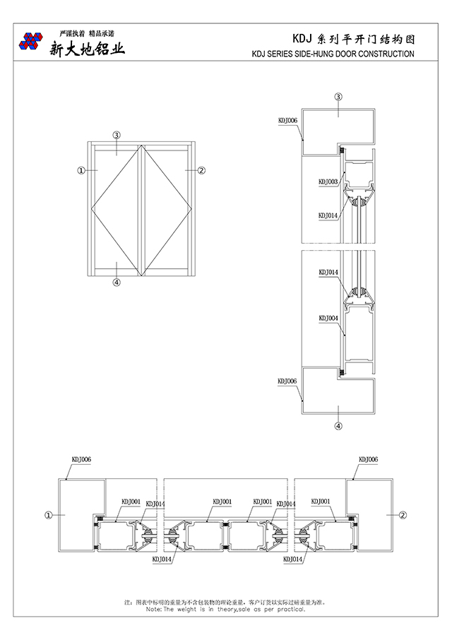 KDJ series Kentucky door